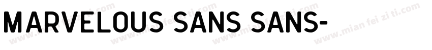 Marvelous Sans Sans字体转换